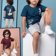 Kids T-Shirt & Pant Set Wholesale in Surat | RMC-1282-M/L/XL