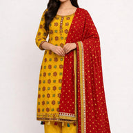 Premium Cotton Unstitched Dress Material | CHN-CBAJ-3