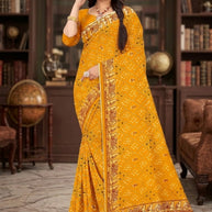 Contemporary Printed Saree without Blouse for Premium Wear | GLC-AMBIKA