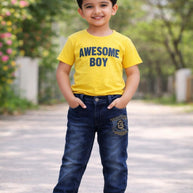 Kids Slub Jeans Wholesale in Surat | LGS-STATE SPRAY SLUB