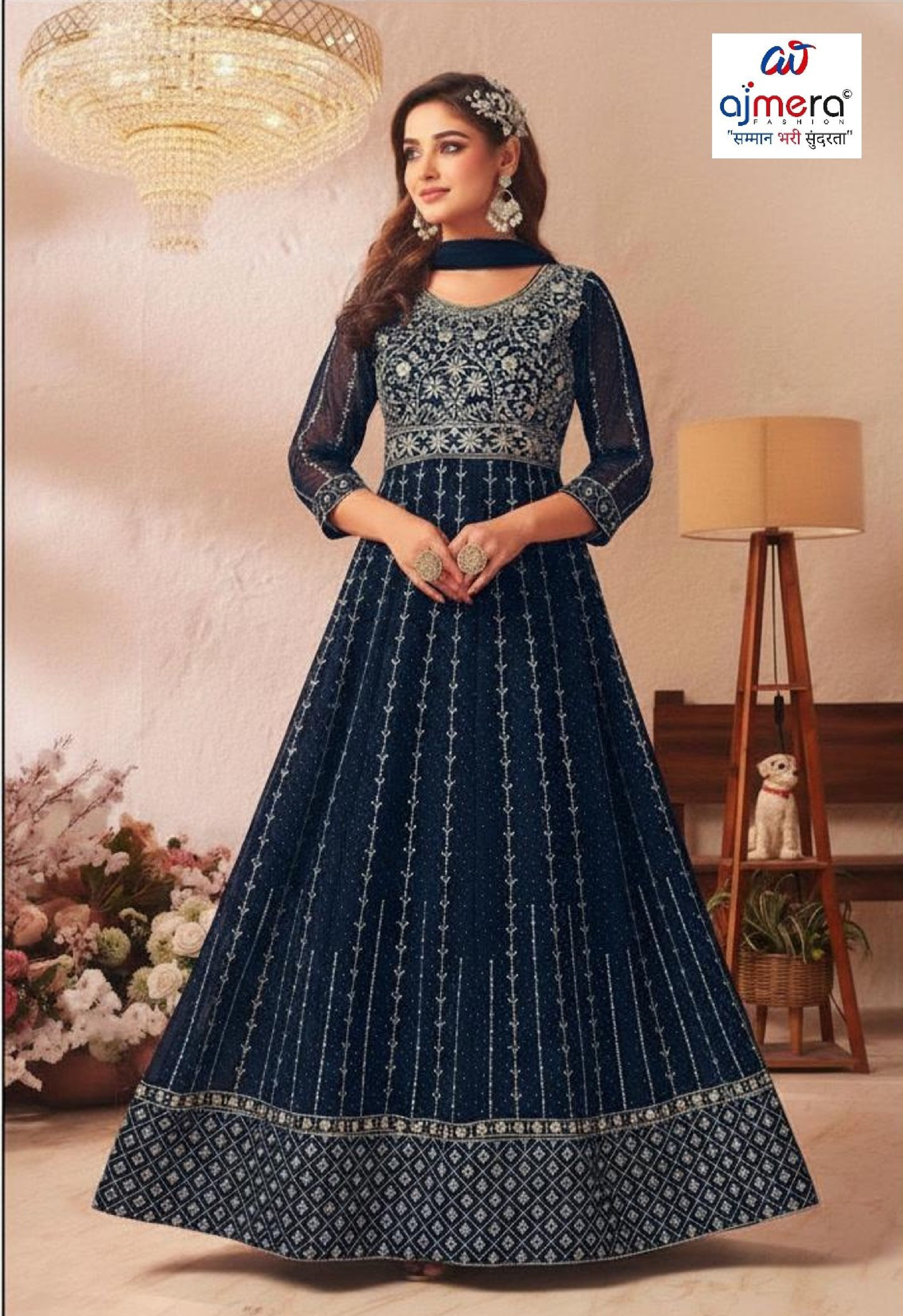 Elegant Jorjet Designer Party Wear Gown for Women | SHP-6082