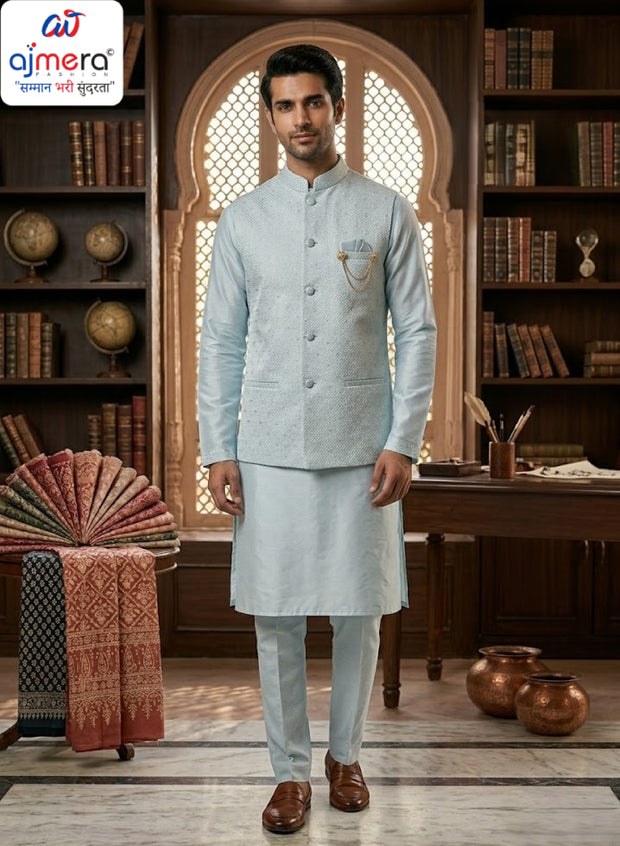 Premium Men's Kurta & Payjama for Wedding & Festive Wear | SNA-MKP12817