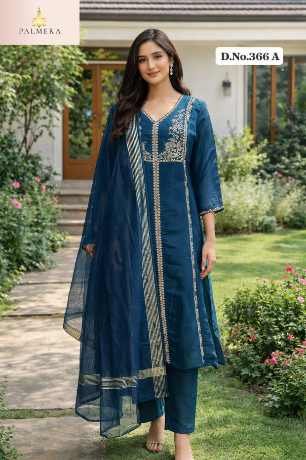 Elegant Designer Palmera Kurti Set for Women | MIK-366A