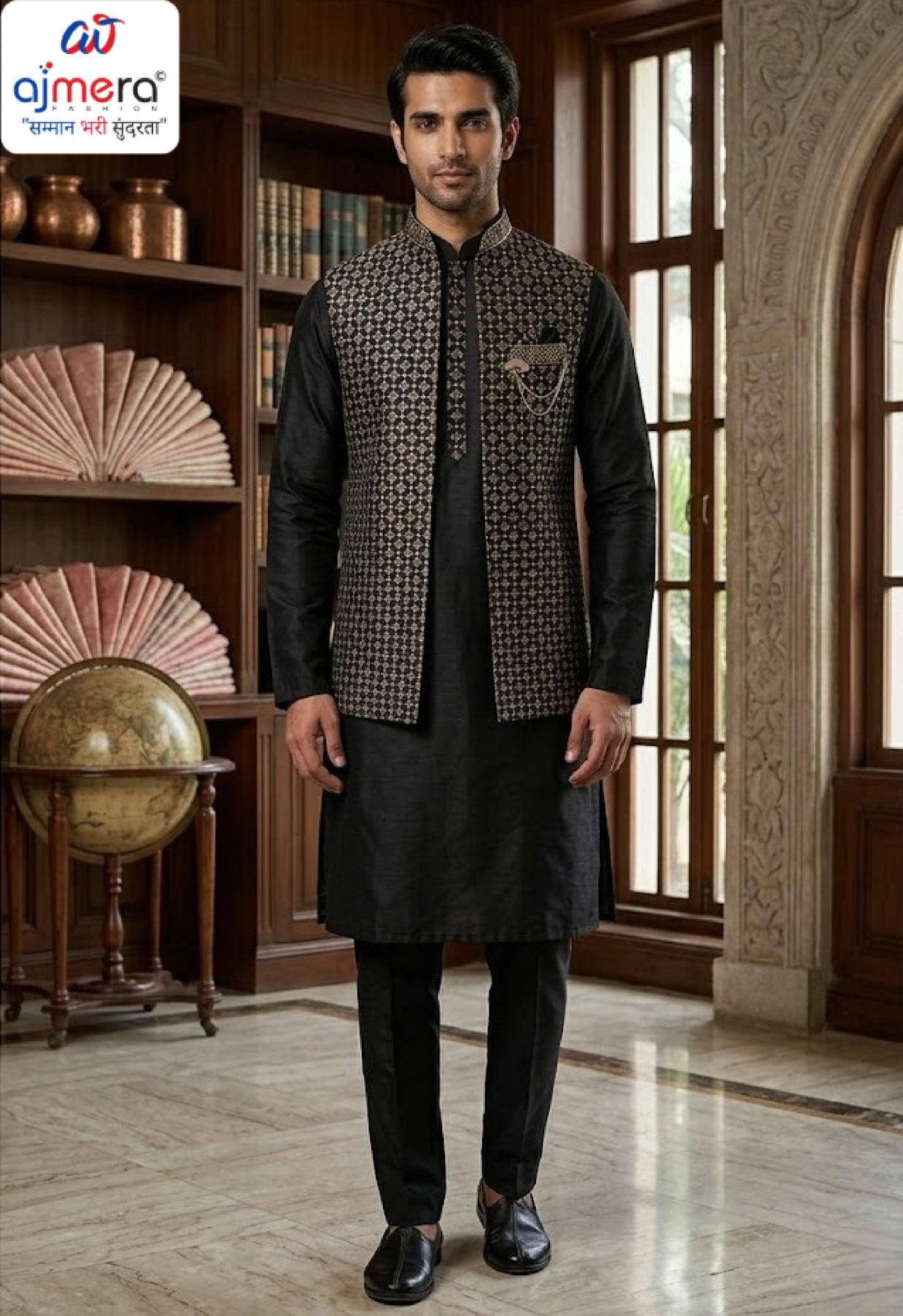 Premium Men's Kurta & Payjama for Wedding & Festive Wear | SNA-MKP12759