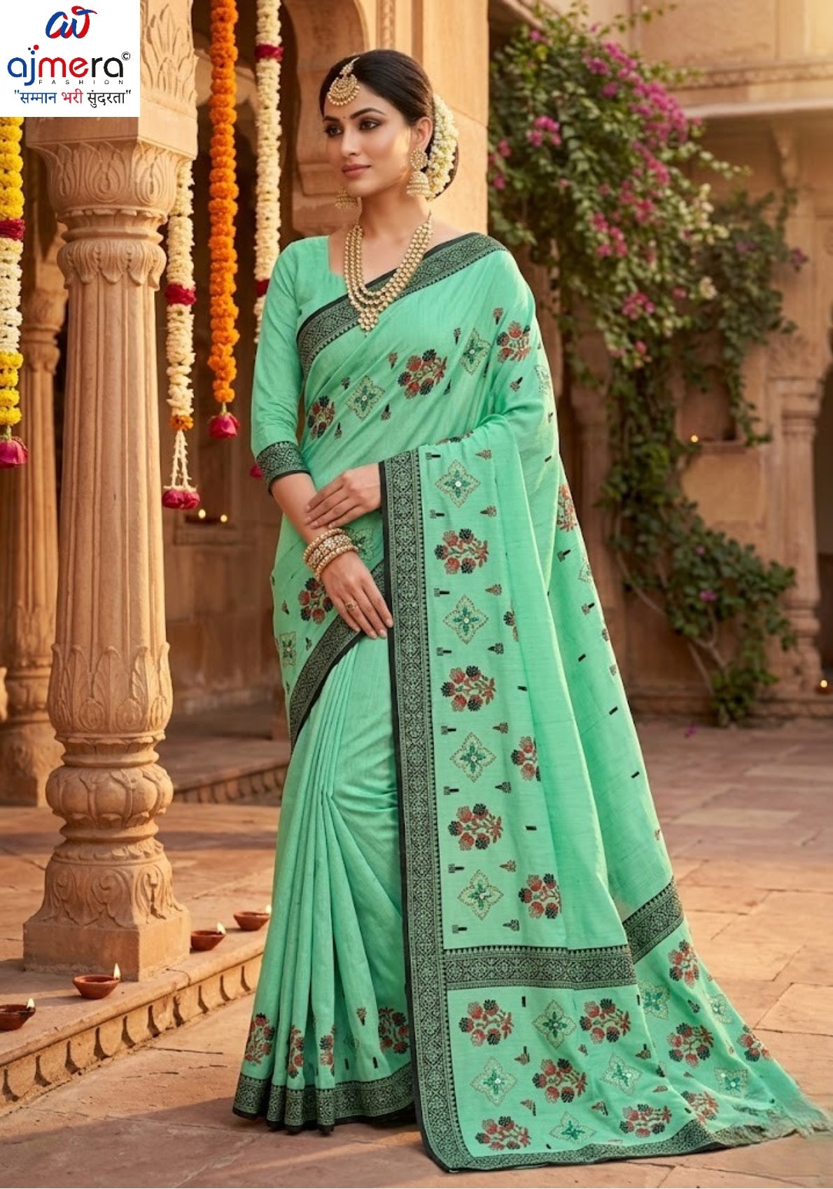 Daily Wear Cotton Saree with Without Blouse for Premium Ethnic and Traditional Wear | PJA-SANA