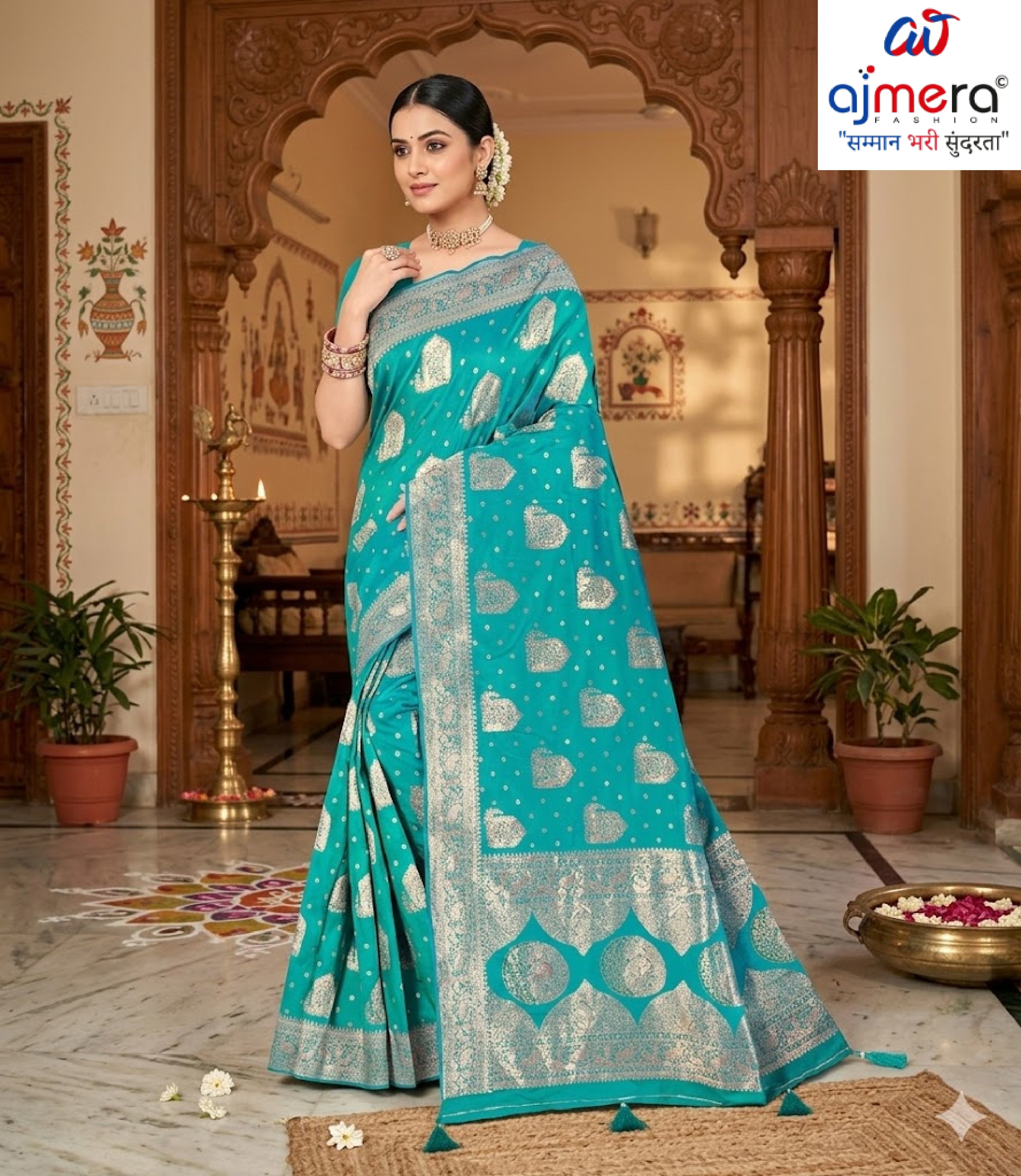 Fashionable Jacquard Silk Saree with Blouse Piece for Special Events | DBU-BANARASI SILK VOL-39