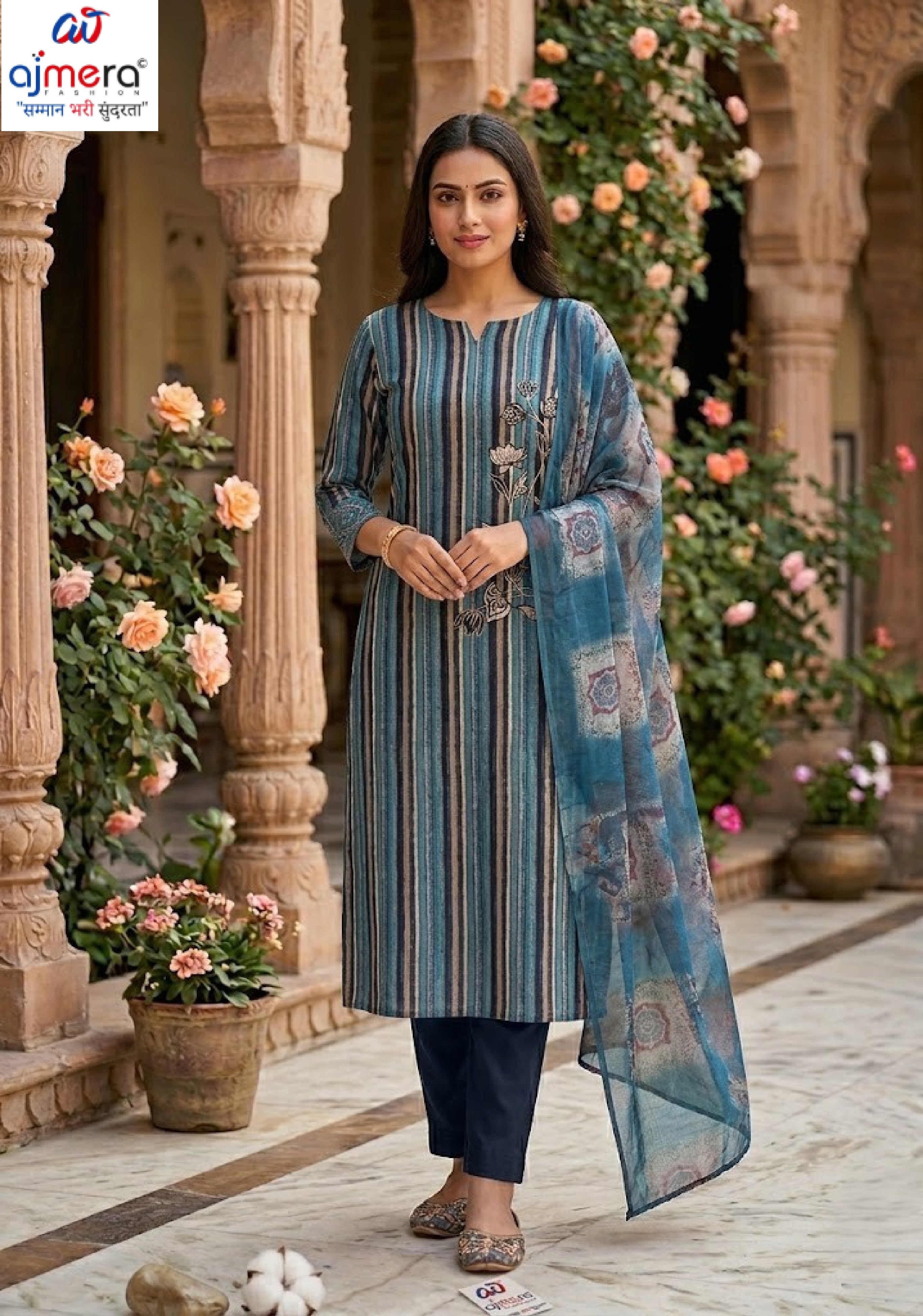 Premium Designer Unstitched Suit Set | KVV-MAHARANI VOL-181