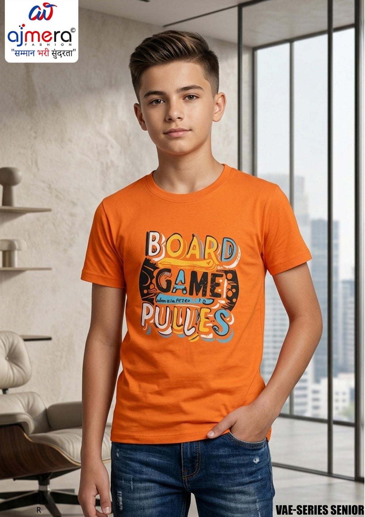 Wholesale Boys Pure Cotton T-Shirt | VAE-SERIES SENIOR