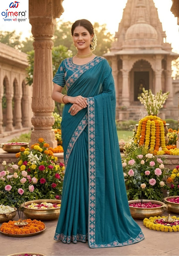 Chiffon Dyed Matching Saree with Blouse Piece for Premium Ethnic and Traditional Wear | PHL-PARAM SUNDARI-2