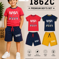 Kids T-Shirt & Half Pant Set Wholesale in Surat | GEE-1862-16X20