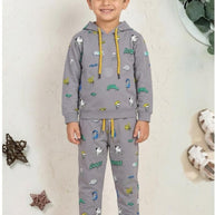 Boys Hoodie T-Shirt Pant Set Wholesale in Surat | KCE-12487