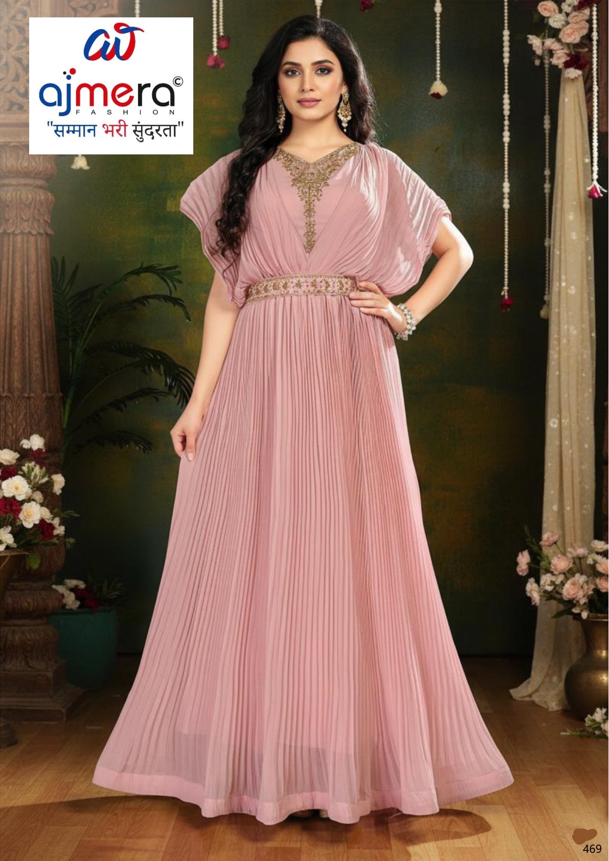Elegant Georgette Designer Party Wear Gown for Women | SHP-B SABRINA