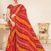 Graceful Printed Saree with Blouse Piece for Modern Ethnic Fashion | SNR-LALITA