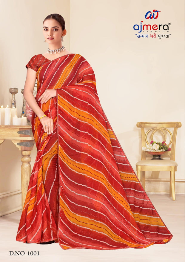 Graceful Printed Saree with Blouse Piece for Modern Ethnic Fashion | SNR-LALITA