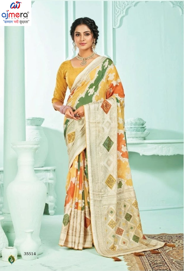 Graceful Printed Saree with Blouse Piece for Modern Ethnic Fashion  | RDD-NIDHIVAN VOL-02