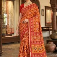 Graceful Printed Saree with Blouse Piece for Modern Ethnic Fashion  | VER-SHANTI-47831