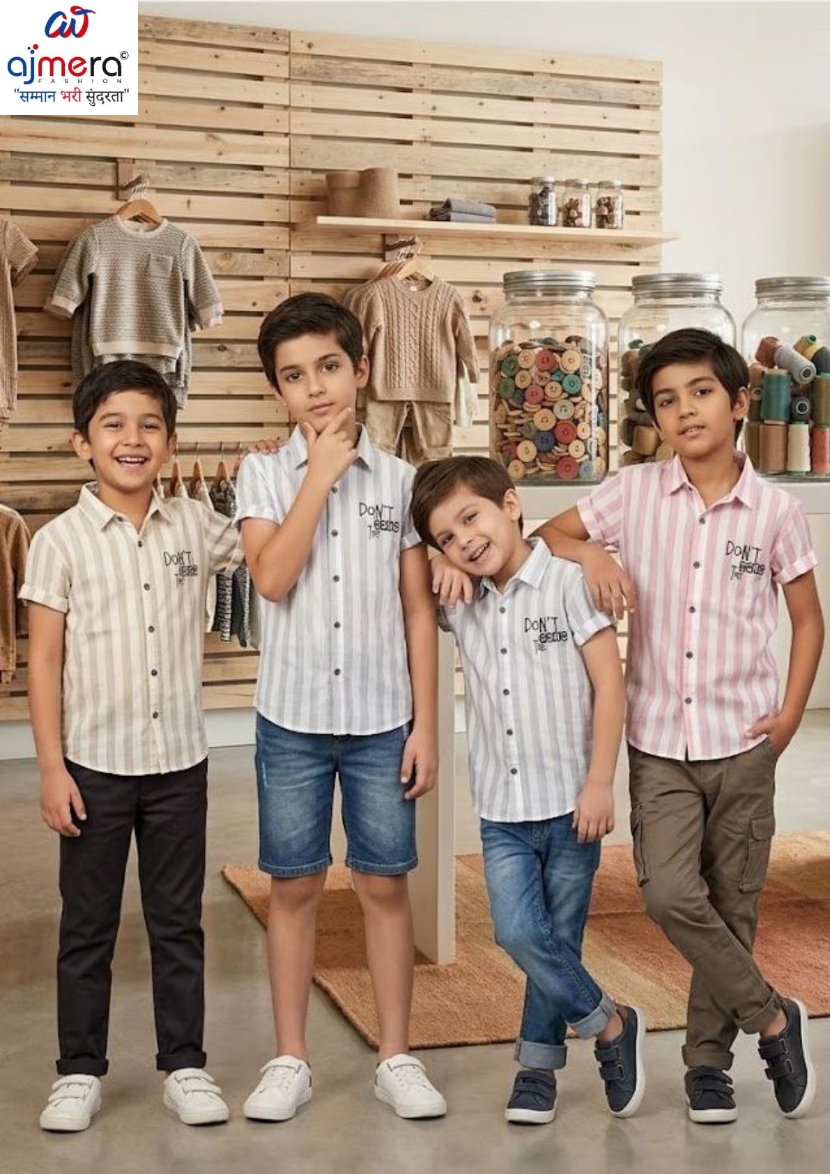 Kids Cotton Lycra Shirt Wholesale | VNA-N617