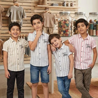 Kids Cotton Lycra Shirt Wholesale | VNA-N617