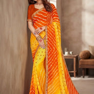 Beautiful Printed Saree with Blouse Piece for Cultural Celebrations | JS-ANJALI