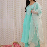 Designer Premium Ethnic Kurti Set for Women | INDO-KH9BL7946