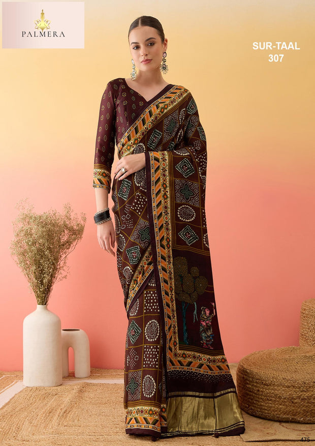 Palmera Saree Wholesaler and Palmera Saree Supplier | ALL-SURTAAL-307
