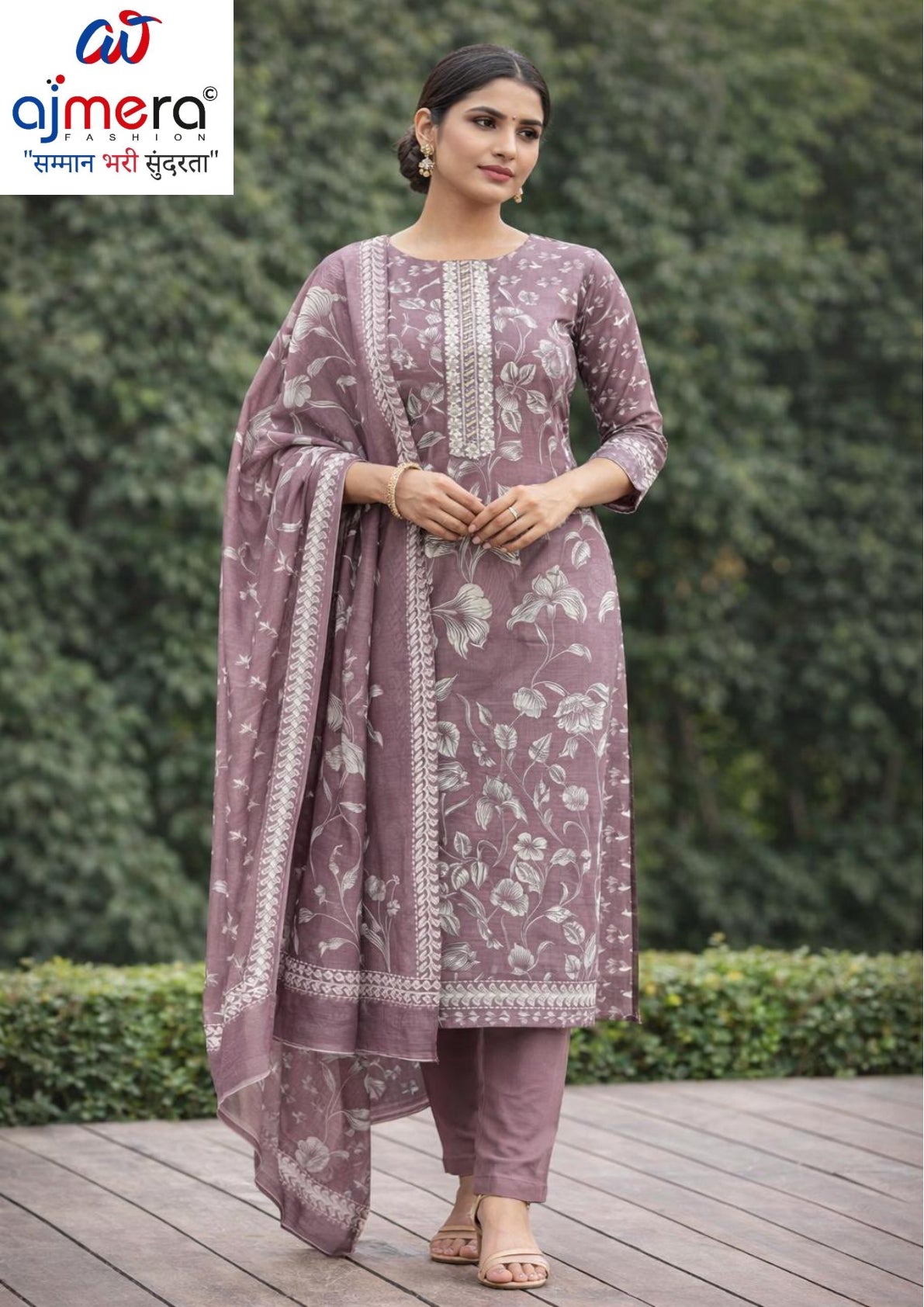 Premium Cotton Unstitched Suit Set | KRN-TRISHA