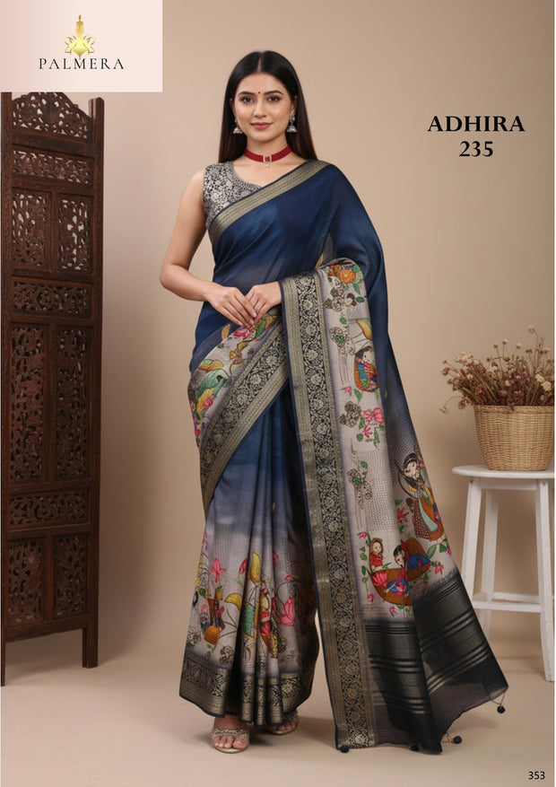 Adhira Dola Saree with Blouse for Premium Wedding and Occasion Wear | ALL-ADHIRA-235
