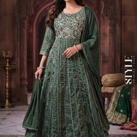Elegant Designer Shimmer Gown for Women | SHP-5224
