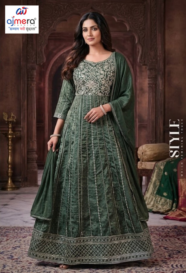 Elegant Designer Shimmer Gown for Women | SHP-5224