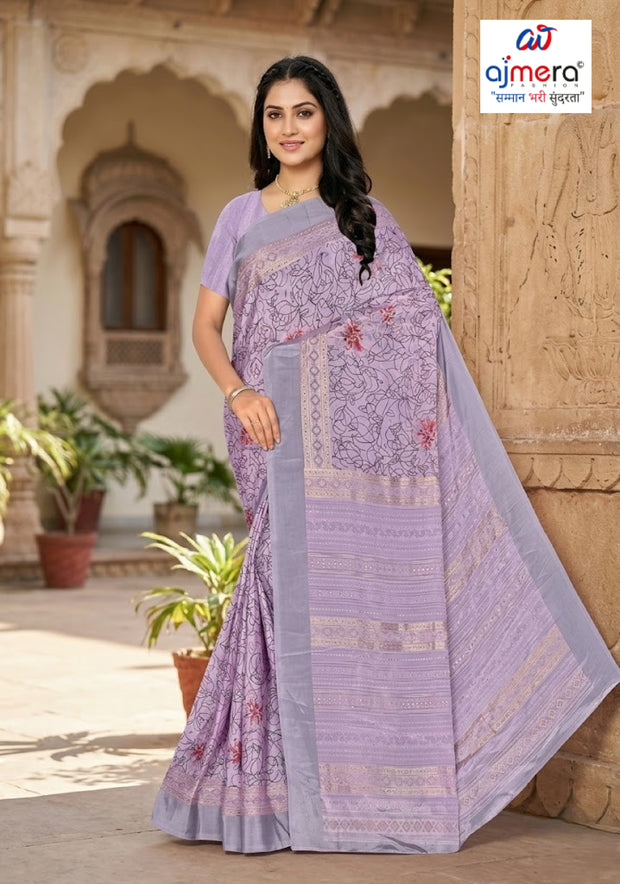 Premium Printed Saree without Blouse for Ethnic Elegance  | GLC-SWEETY