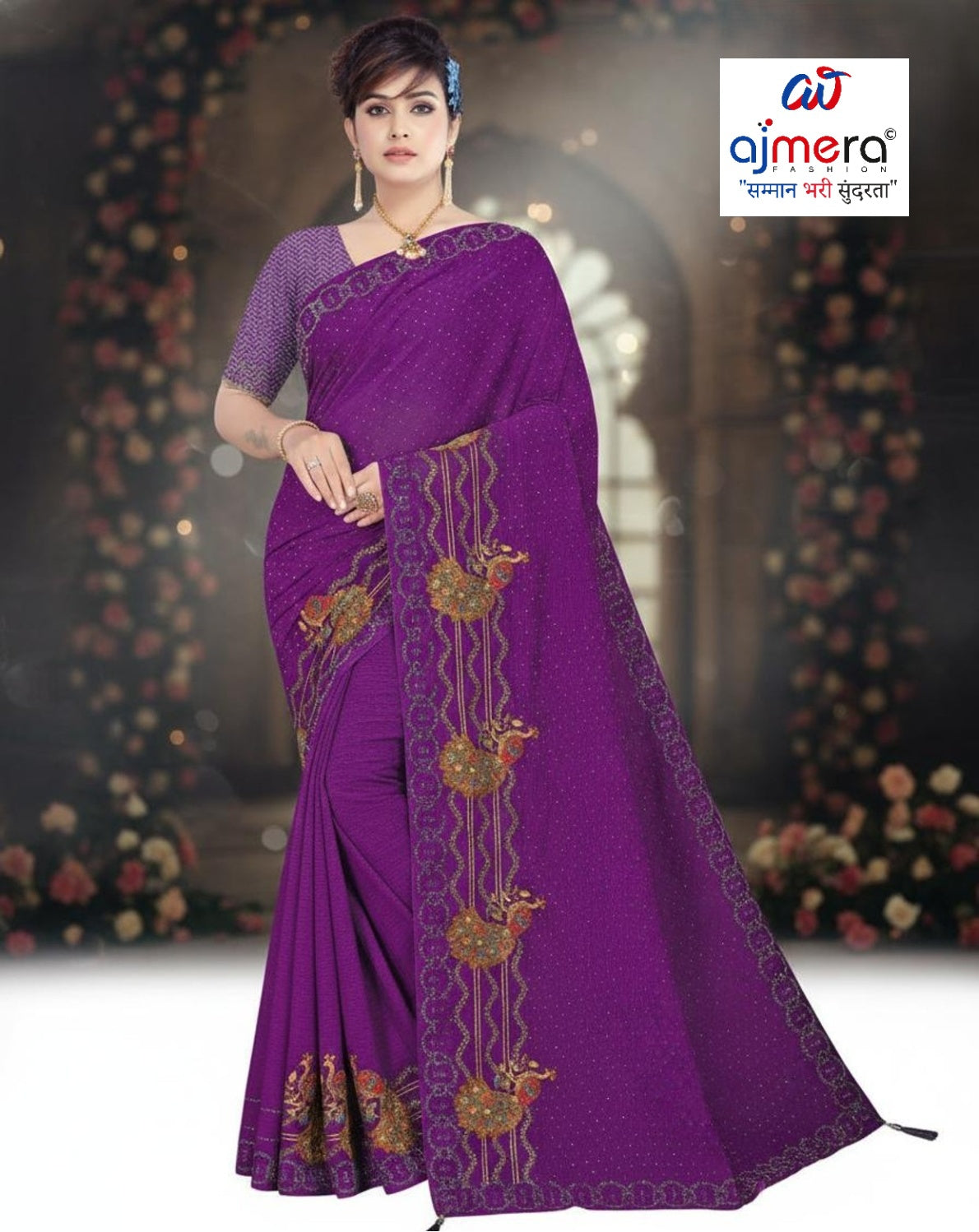 Bulk Saree Supplier with Blouse Piece for Premium Ethnic and Traditional Wear | VKM-ANEK
