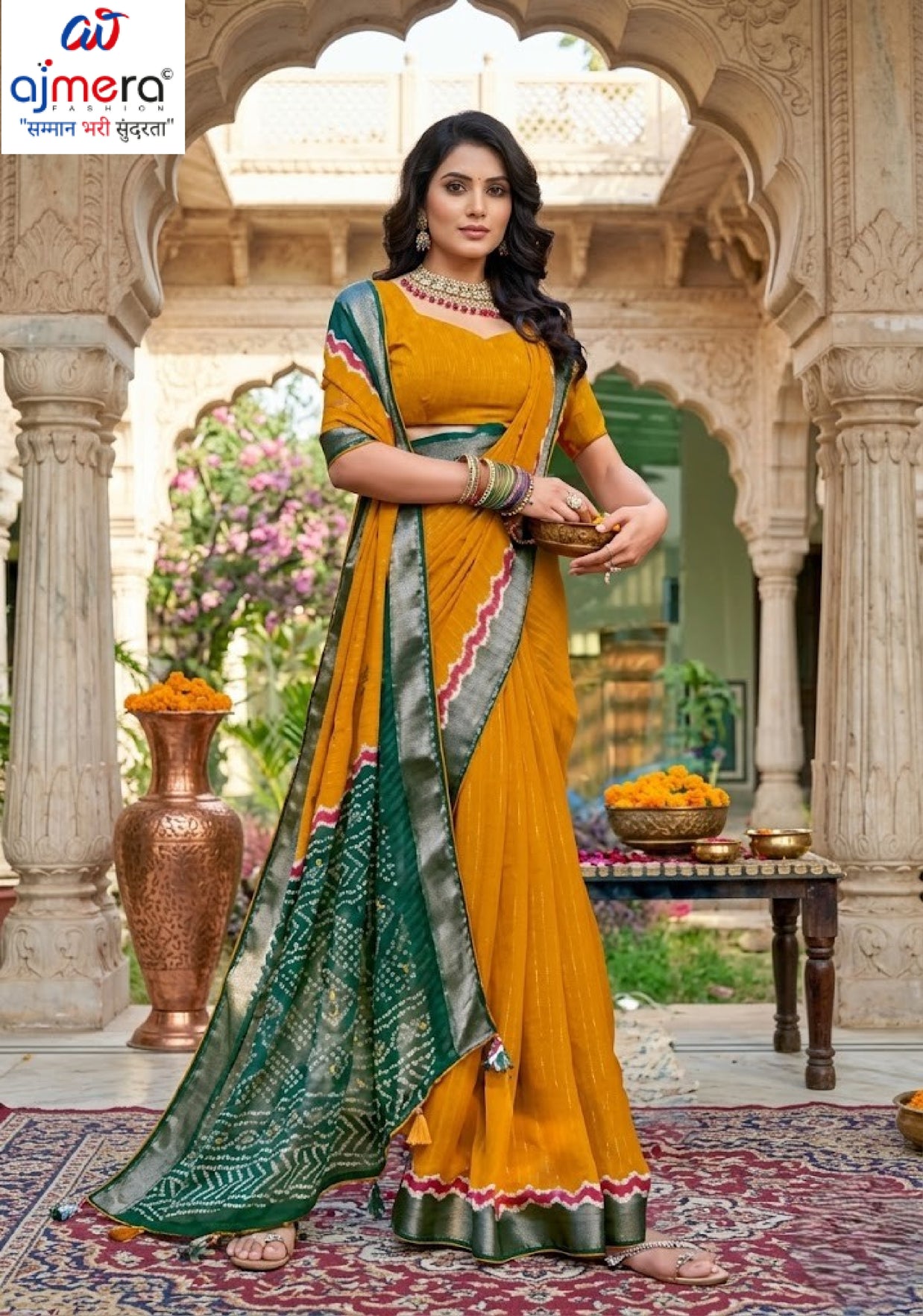 Designer Printed Saree with Blouse Piece for Special Occasions  | VDT-SONAKSHI-4