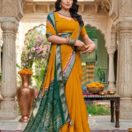 Designer Printed Saree with Blouse Piece for Special Occasions  | VDT-SONAKSHI-4