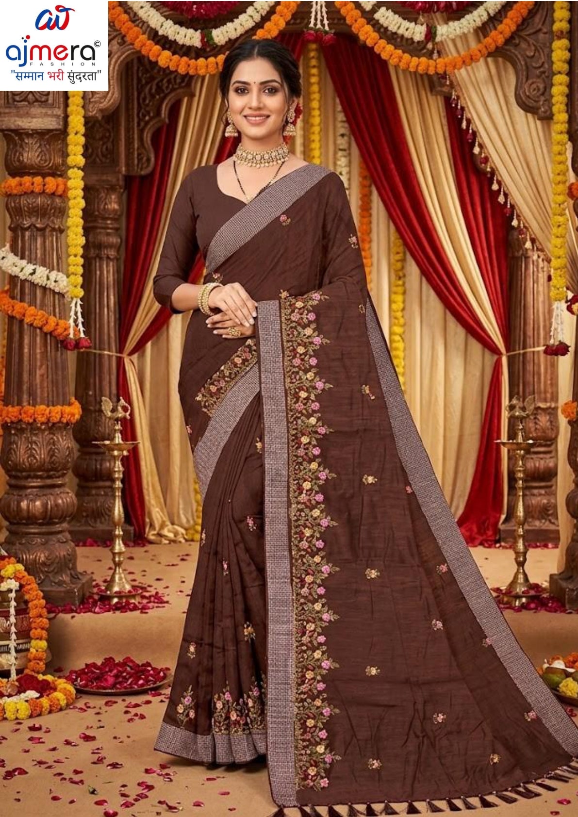 Fancy Cotton Saree with Blouse Piece for Premium Ethnic and Traditional Wear | VKF-TARPAN