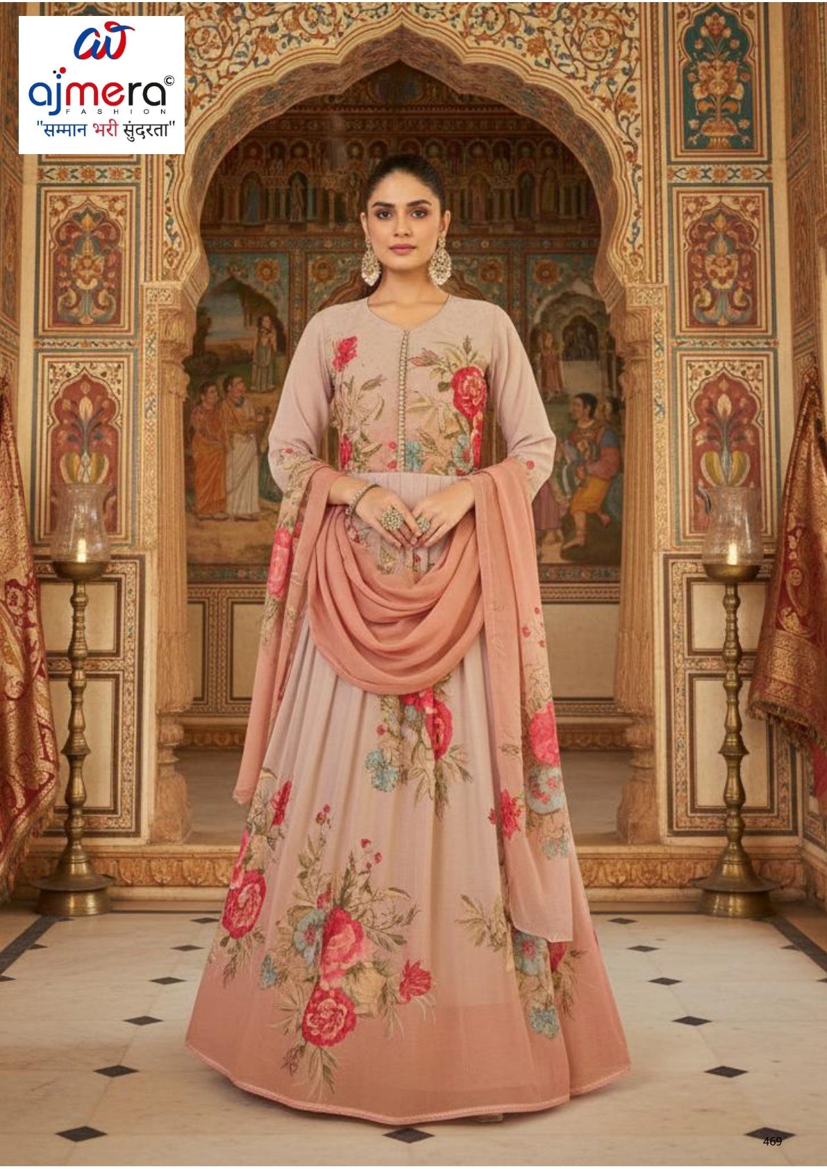 Elegant Georgette Designer Gown for Women | KRU-3850