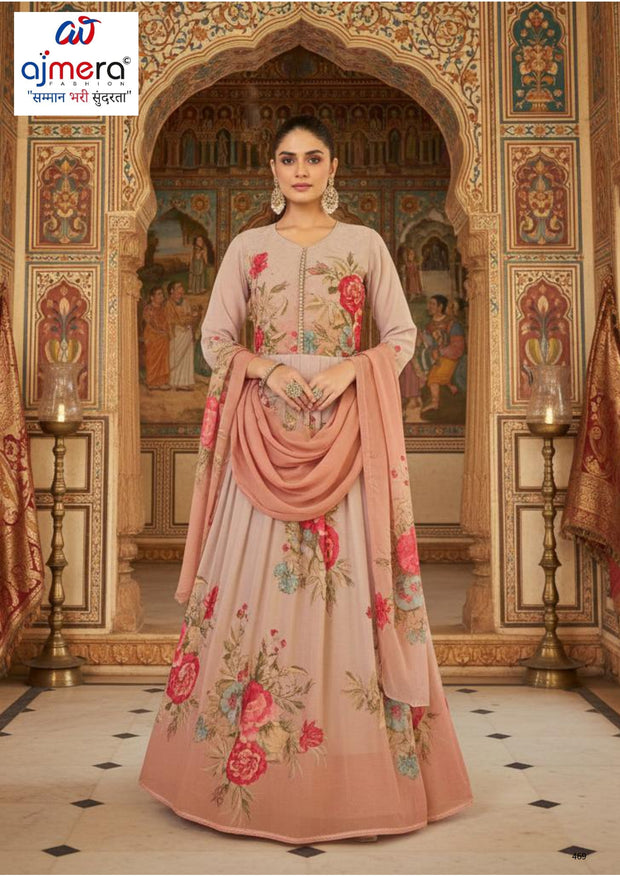 Elegant Georgette Designer Gown for Women | KRU-3850