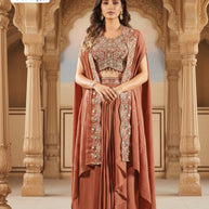 Elegant Rangoli Designer Party Wear Gown for Women | KTX-3645