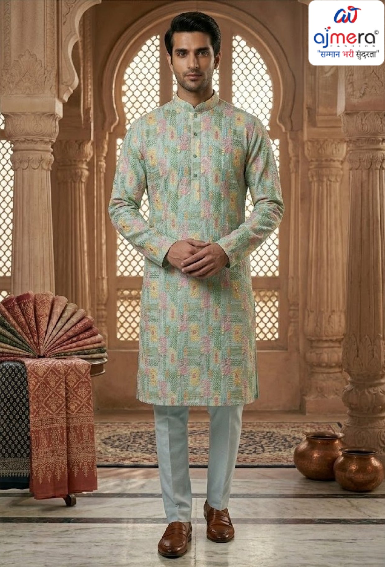 Premium Men's Kurta & Payjama for Wedding & Festive Wear | SNA-MKP12961