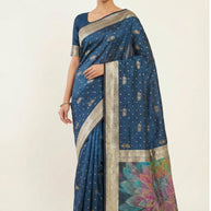 Exclusive Jacquard Silk Saree with Blouse Piece for Premium Cultural Wear | SBV-SS-5-2361
