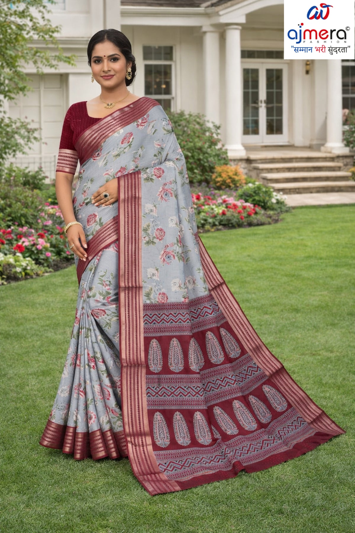 Premium Printed Saree with Matching Blouse Piece for Ethnic Elegance | RDD-MAHARANI VOL-02