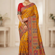 Fine Texture Jacquard Silk Saree With Blouse Piece | PGT-SHREENIKA