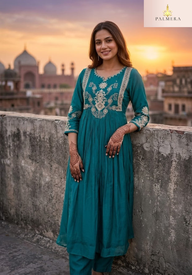 Elegant Designer Palmera Kurti Set for Women | MIK-368C