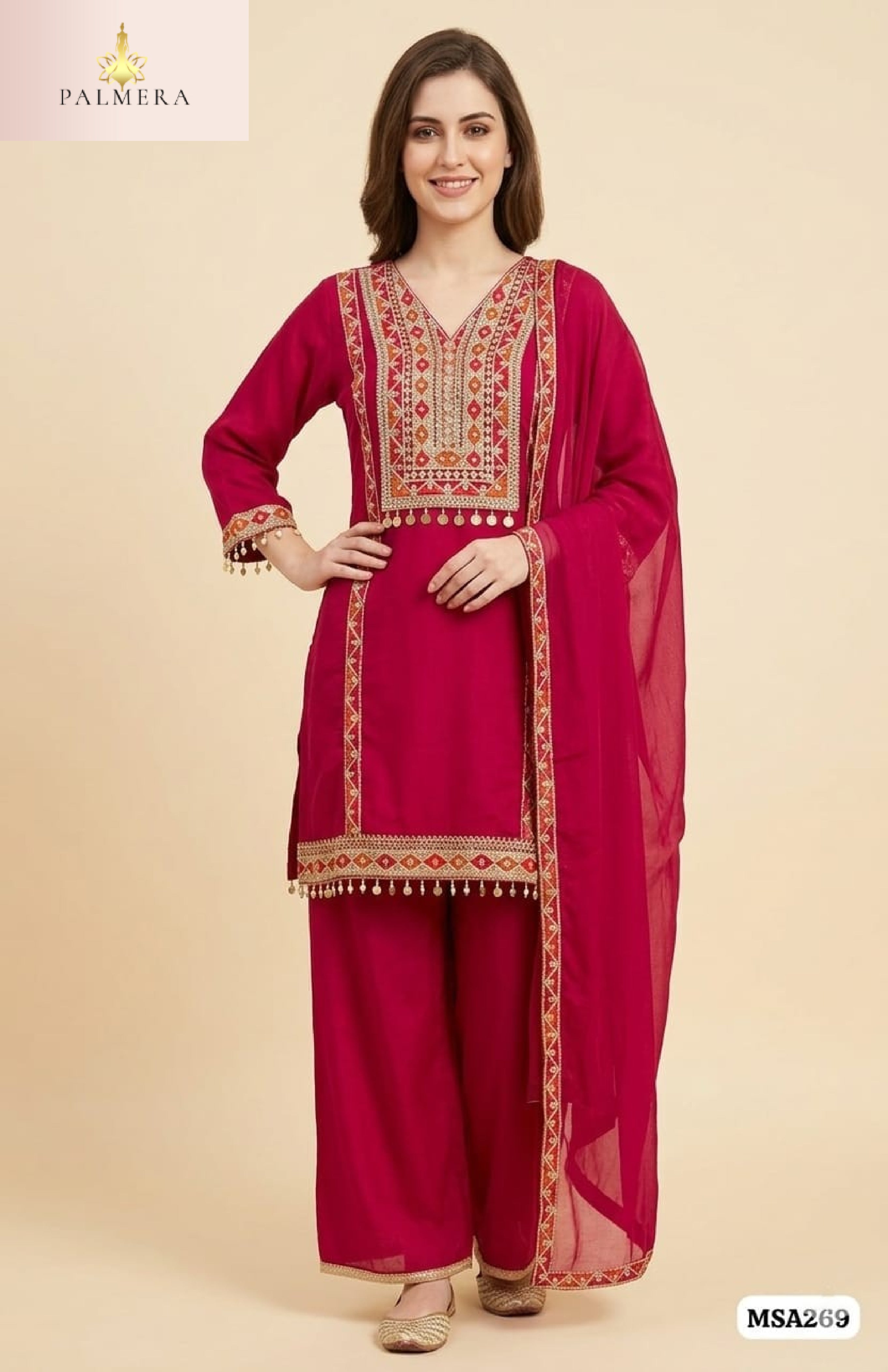 Elegant Designer Palmera Kurti Set for Women | MSA-17082