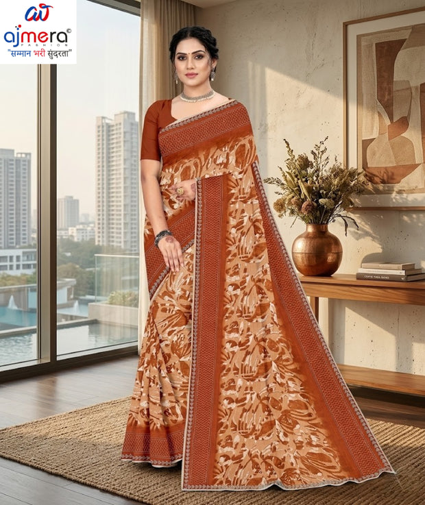 Beautiful Printed Saree with Blouse Piece for Cultural Celebrations | GPT-MEGHA-1
