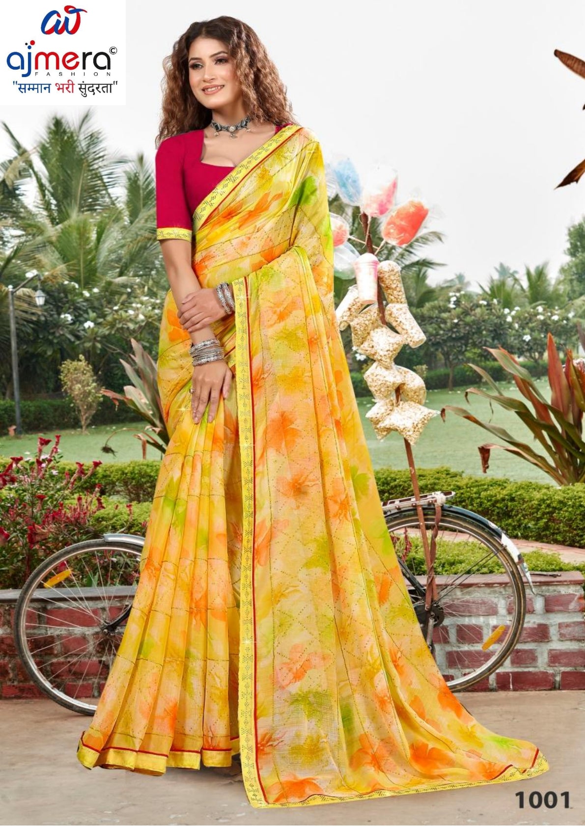 Graceful Printed Saree with Blouse Piece for Modern Ethnic Fashion | PRM-JAGRATA