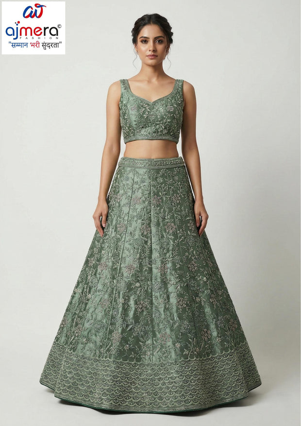 Jimmy Embroidery Lehenga Choli Manufacturer Supplier Exporter|AKJ-MAHI-1482