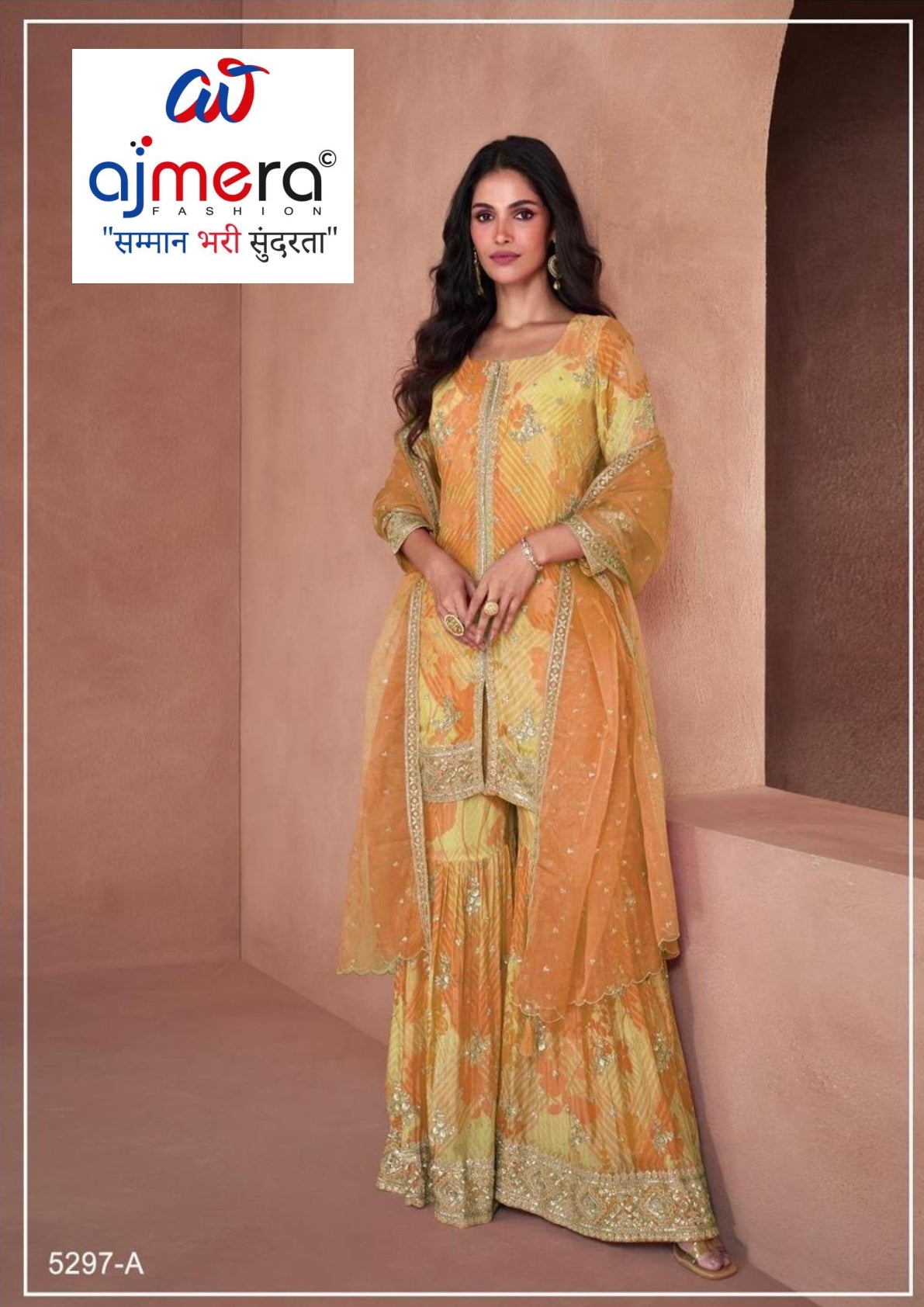 Elegant Chinon Ready-to-Wear Stitched Suit | FID-5297
