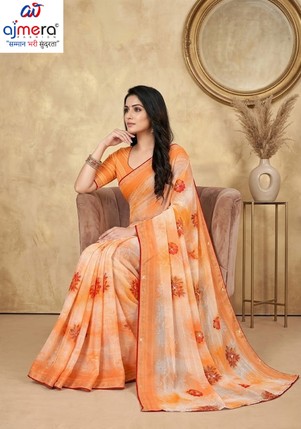 Graceful Printed Saree with Blouse Piece for Modern Ethnic Fashion | TTS-SAJAWAT VOL-2