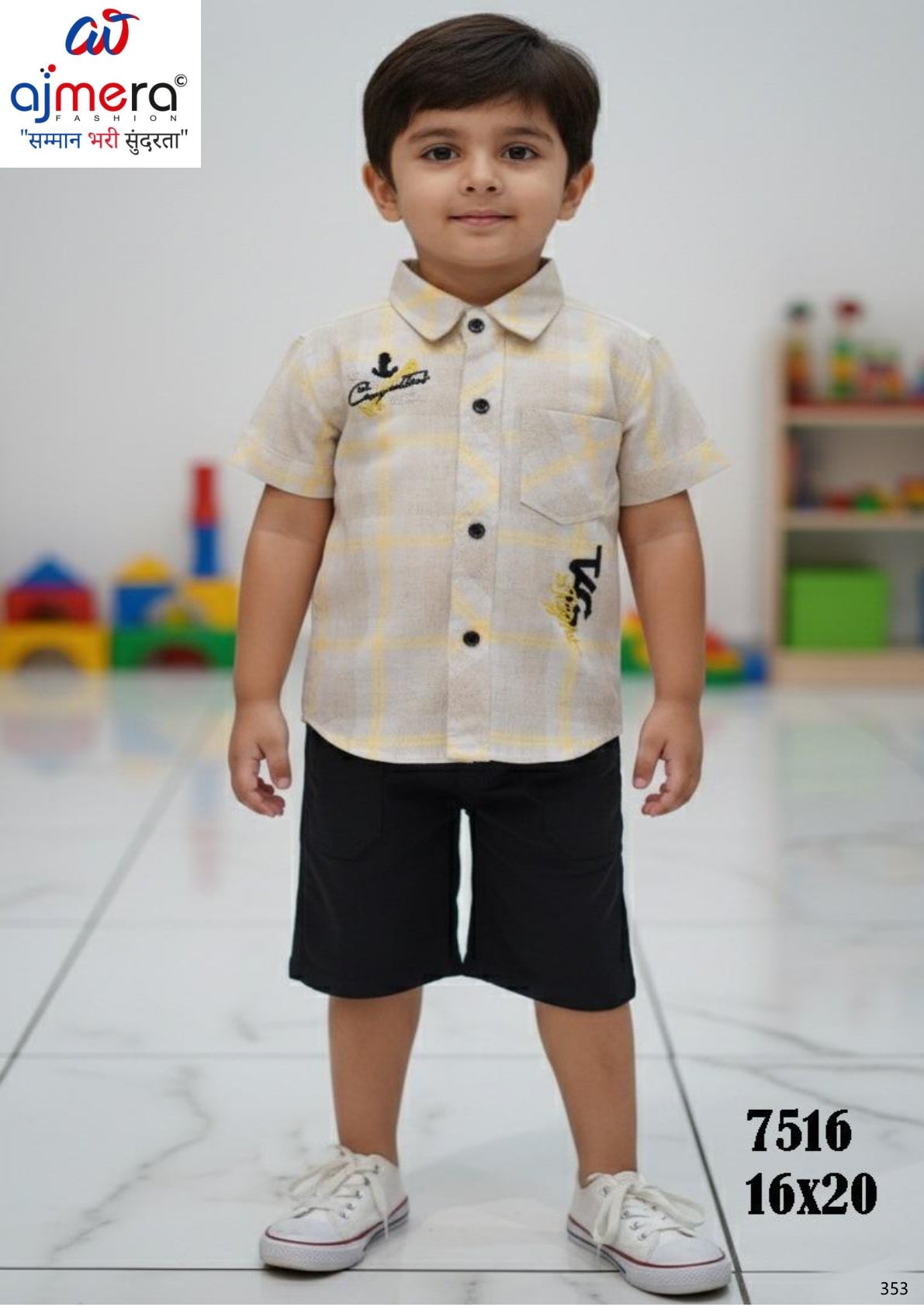 Wholesale Boys Cotton Baba Suit Collection | JDW-HS7516