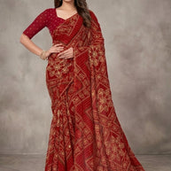 Contemporary Printed Saree with Blouse Piece for Premium Wear | RMF-SUHAGAN VOL-3